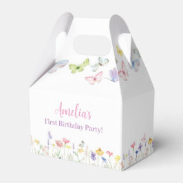 Butterfly Wildflower Favor Box Verjaardagsfeest Bedankdoosjes
