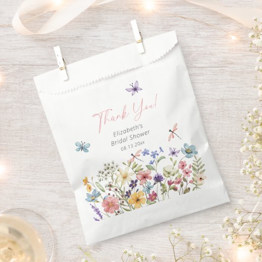 Butterfly Wildflower Garden Vrijgezellenfeest Bedankzakje (Geknipt)