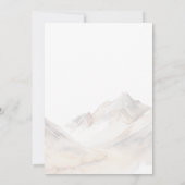 Butterfly Wildflower Mountains Meisje Baby shower Kaart (Achterkant)