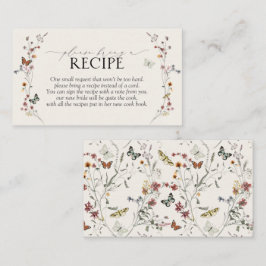 Butterfly Wildflower Neem alsjeblieft een recept m Informatiekaartje