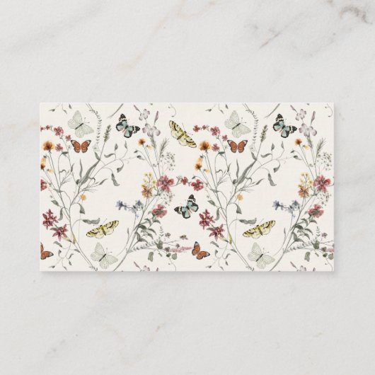 Butterfly Wildflower Neem alsjeblieft een recept m Informatiekaartje (Achterkant)