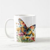 Butterfly & Wildflowers Koffie Mok (Links)