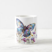 Butterfly & Wildflowers Koffie Mok (Center)