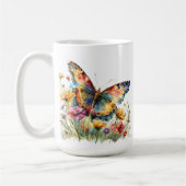 Butterfly & Wildflowers Koffie Mok (Links)