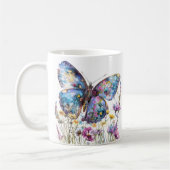 Butterfly & Wildflowers Koffie Mok (Links)