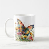 Butterfly & Wildflowers Koffie Mok (Links)