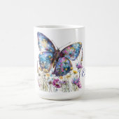 Butterfly & Wildflowers Koffie Mok (Center)