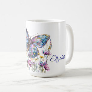 Butterfly & Wildflowers Koffie Mok