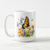 Butterfly & Wildflowers Koffie Mok (Links)