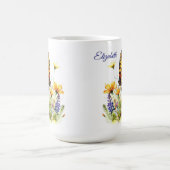 Butterfly & Wildflowers Koffie Mok (Center)