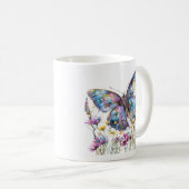 Butterfly & Wildflowers Koffie Mok (Voorkant rechts)