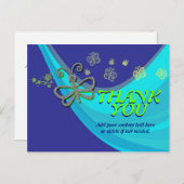 Butterfly Wind Dance Dank u Briefkaart (Voorkant / Achterkant)