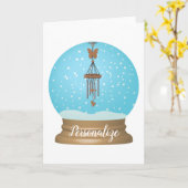 Butterfly windchime wereldbol uniek grillig kaart (Gele Bloem)