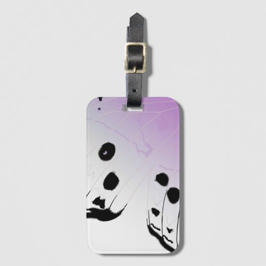 Butterfly Wing - Moeder van ParelSierkussen Bagagelabel (Voorkant (verticaal))