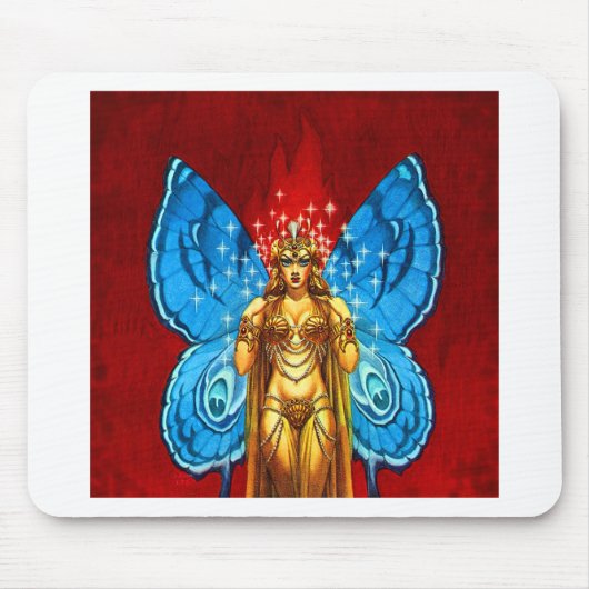 Butterfly Winged Fairy Mousepad Muismat (Voorkant)