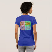 Butterfly Wings Inspirerend Word Art Tee Shirts (Achterkant volledig)