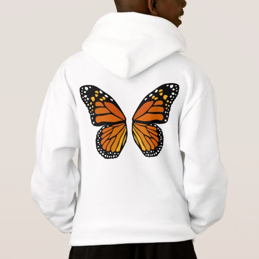 Butterfly Wings Kinder Hoodie Butterfly Sweatshirt (Achterkant)