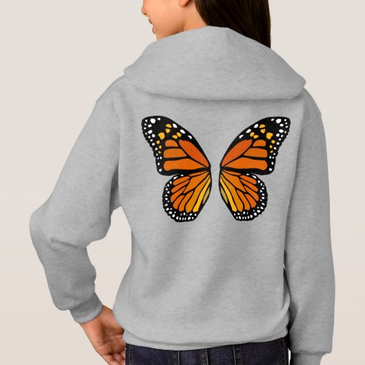Butterfly Wings Kinder Hoodie Leuk Hooded Sweatshi (Achterkant)