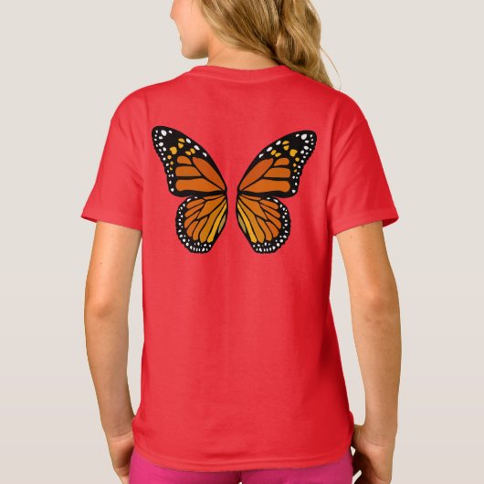 Butterfly Wings Kinder T-shirts Leuke Organische T (Achterkant)