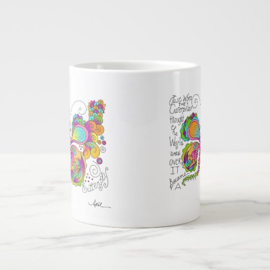 BUTTERFLY WINGS Mok door April McCallum (Voorkant)