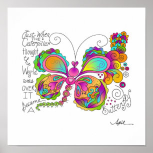 BUTTERFLY WINGS Poster door April McCallum