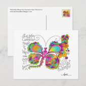 BUTTERFLY WINGS van April McCallum Briefkaart (Voorkant / Achterkant)