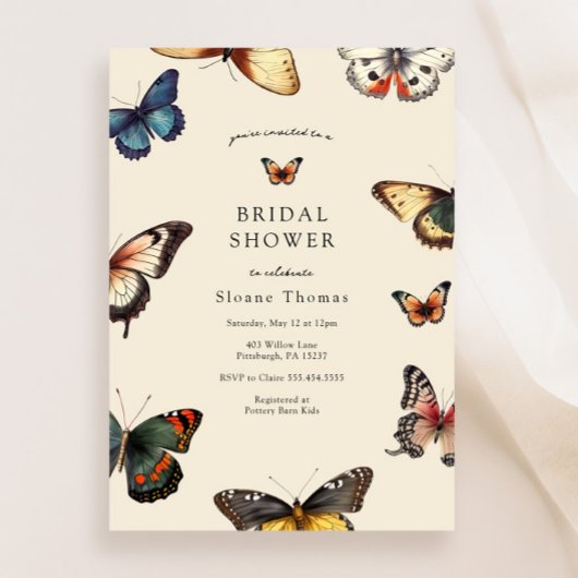 Butterfly Wings-Vrijgezellenfeest Kaart