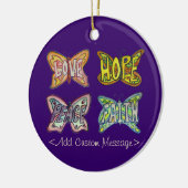 Butterfly Wings Word Art Hanger Ornamenten (Links)