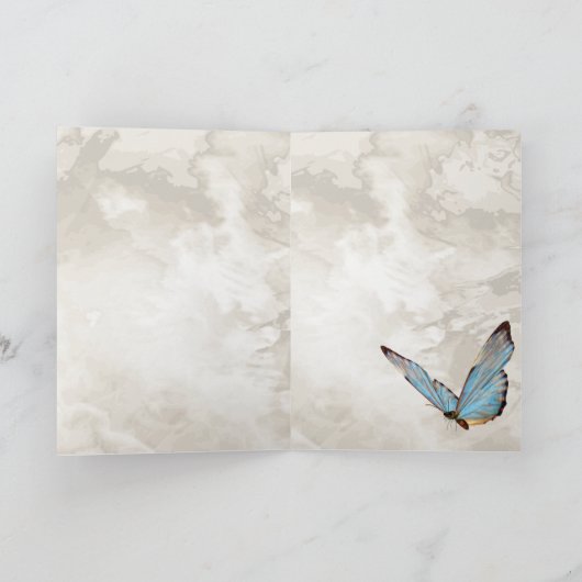 BUTTERFLY WISHING GOED BRIDESMAID INVITE (Binnen)