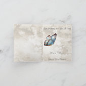 BUTTERFLY WISHING GOED DANK U BEDANKKAART (Binnen)