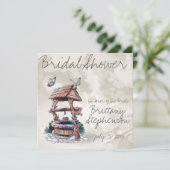 BUTTERFLY WISHING GOED WEDDING KAART (Staand voorkant)