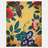 Butterfly with a bush woven polar blanket fleece deken (Voorkant)