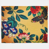 Butterfly with a bush woven polar blanket fleece deken (Voorkant (Horizontaal))