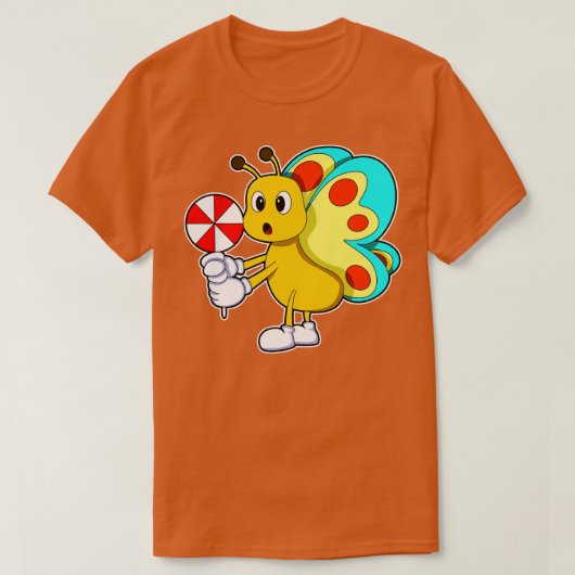 Butterfly with Candy T-shirt (Design voorkant)
