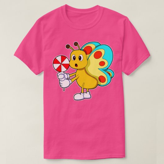 Butterfly with Candy T-shirt (Design voorkant)