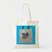 Butterfly with florals tote tote bag (Voorkant)