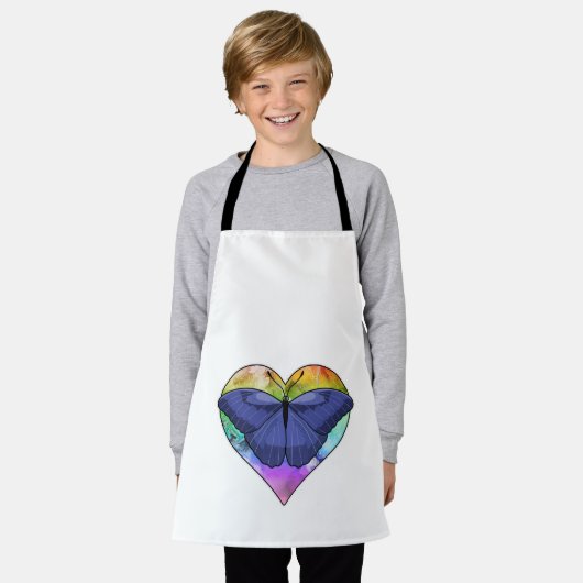 Butterfly with Heart Schort (Gedragen)