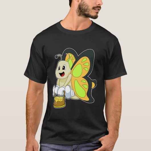 Butterfly with Honey T-shirt (Voorkant)