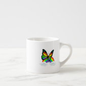Butterfly with Rainbow Espresso Kop (Rechts)