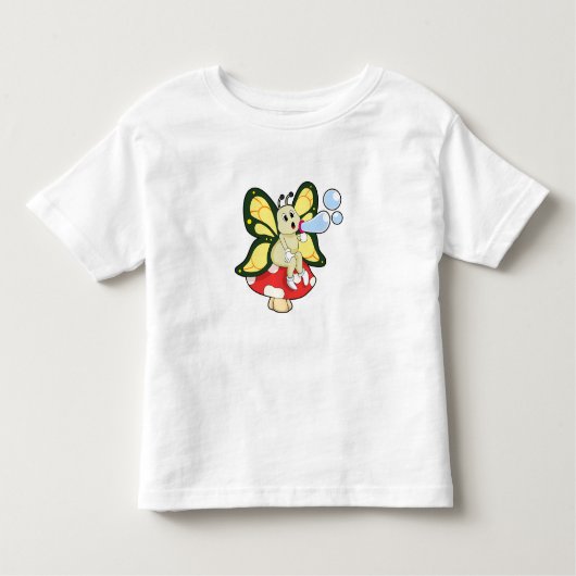 Butterfly with Soap bubbles Kinder Shirts (Voorkant)