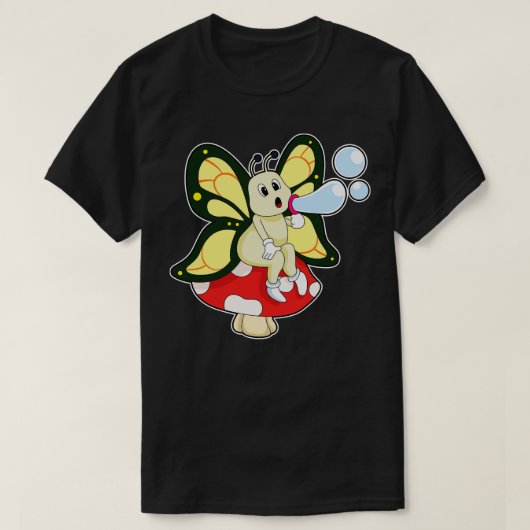 Butterfly with Soap bubbles T-shirt (Design voorkant)