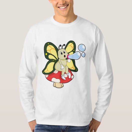 Butterfly with Soap bubbles T-shirt (Voorkant)