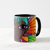 Butterfly Woman Coffee Mok (Voorkant rechts)