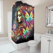 Butterfly Woman Douchegordijn (In situ)