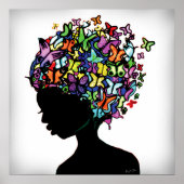 Butterfly Woman Poster (Voorkant)