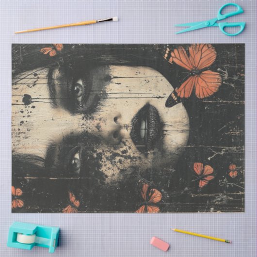 Butterfly Woman Tissuepapier (Craft)