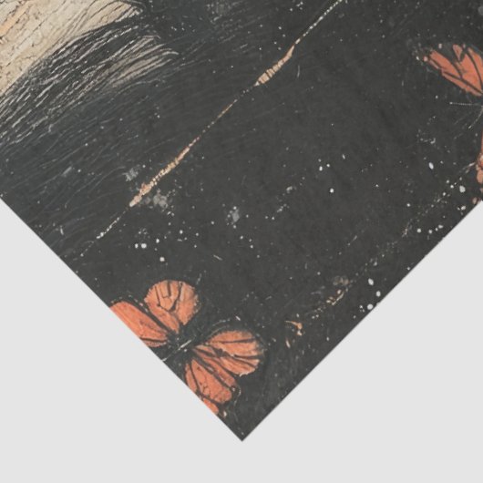 Butterfly Woman Tissuepapier (Detail)