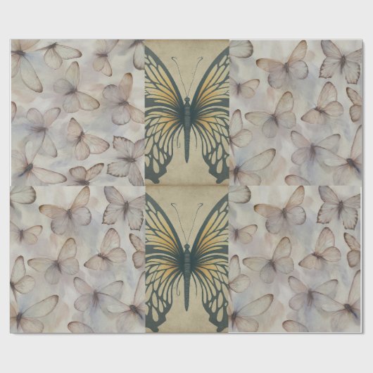 Butterfly Wonderland design Inpakpapier (Vlak)