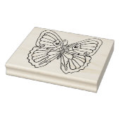 BUTTERFLY Wood Art Stamp Rubberstempel (Stempel)