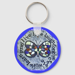 BUTTERFLY WOORDEN OM TE LEVEN PER SLEUTELHANGER